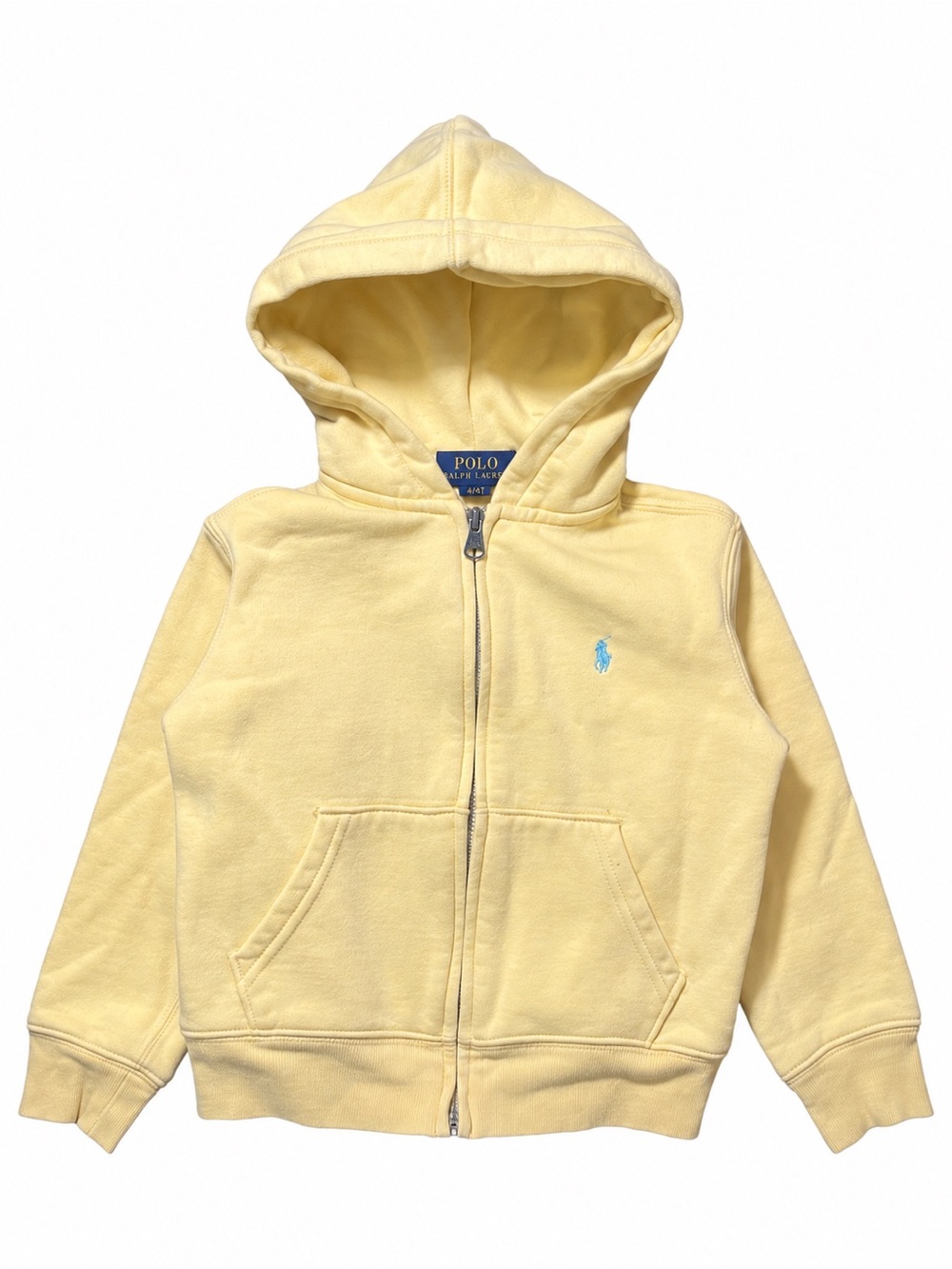 Polo Ralph Lauren Boys 4T Pale Yellow Zip Hoodie